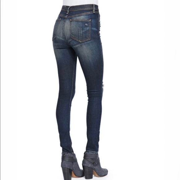 rag & bone Justine High-Rise Skinny Jeans, Mateos - Picture 4 of 13